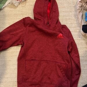 Adidas Kids Burgundy Hoodie